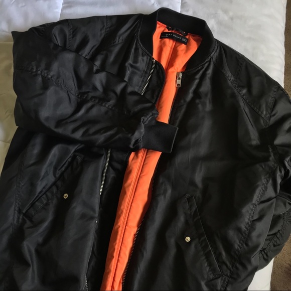 Zara Oversized Longline Heavy Bomber Jacket - Picture 8 of 8
